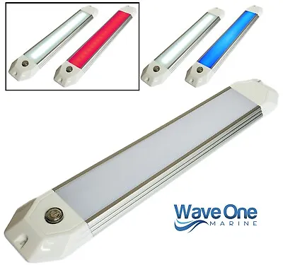 Wave One Marine | 12  Dimmable LED Boat RV Dome Light | DUAL COLOR White & Red • $49.99