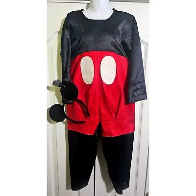 Mickey Mouse Costume W/ Ears Headband 4-6 Halloween Dress-up Boy Child Disney • $12.99
