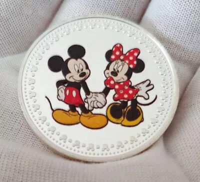 Disney Collective Medallion Coin Mickey & Minnie Mouse Together Since 1928 • $8.95