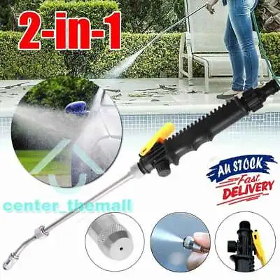 2-in-1 Hydro Jet High Pressure Power Washer Water Spray Gun Nozzle Car Cleaning • $12.24