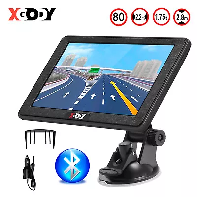 XGODY 7  Car Sat Nav GPS Navigation Lifetime Free AU Map Bluetooth Touch Screen • $30.99