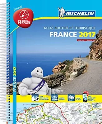 France 2017 Atlas - Laminated A4 Spiral (Tourist & Motoring Atlases) • £4.44