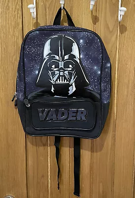 £7.50 • Buy Star Wars Darth Vader Face Kid's Backpack Black School Travel Bag Lucasfilm