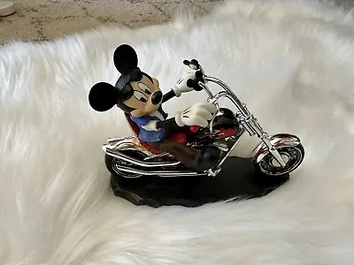Hamilton Disney Motorin' With Mickey Motorcycle Figurine Fun On The Open Road • $39