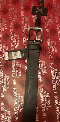 NEW With TAGS Great Gift Harley - Davidson Men's  Genuine Leather Belt Size 32 • $29.99