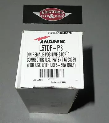 Andrew L5TDF-PS DIN Female Positive Stop Connector • $17.95