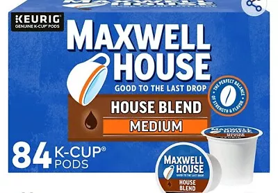 Maxwell House Medium Roast Coffee- House Blend K-Cup Pods 84 Count • $39.99