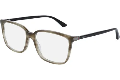 $399.95 • Buy NEW Authentic GUCCI Mens Grey Havana Black Square Eye Glasses Frame GG 0019O 004