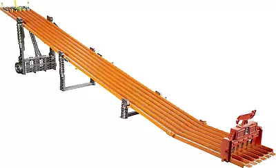 Hot Wheels 6-Lane Raceway Toy Car 8 Ft. Track Set Folds Up For Storage 1:64 Cars • $178.99