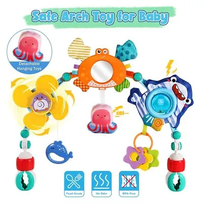 Baby Stroller Car Mobile Baby Hanging Rattle Travel Crib Bouncer Bassinet Toys  • $15.82