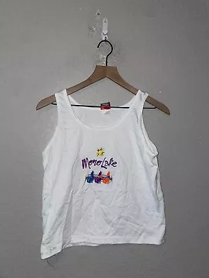 90s Women's Signal Vintage Mono Lake Coyote White Sleeveless Shirt Tank Women M • $15