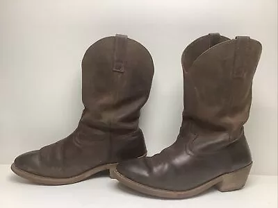 Vtg Mens Masterson Boot Co Cowboy Brown  Boots Size 10 Ew • $26.99