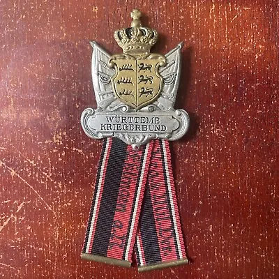 £19.50 • Buy German Wurttemberg Kriegerbund Medal - Warrior’s League, Post-WW1 Veterans Assoc