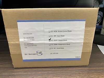 S2 Security Card Access Output BladeS2-OUTP  S2-LBL-014 NEW IN BOX • $319