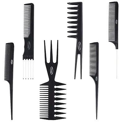 Tail Pin Combs By Fine Lines - Plastic And Metal Pins / Wide Teeth Comb • £2.69