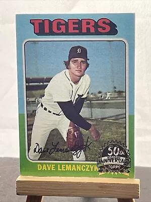 2024 Topps Heritage DAVE LEMANCZYK Original 1975 50th Stamped Buyback Tigers 571 • $8