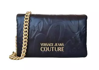 VERSACE JEANS COUTURE Women's Shoulder Clutch Bag 73VA4BI2 Black • $196.13