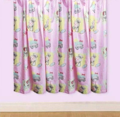 £19.99 • Buy Me To You Bear Tatty Teddy Vintage Curtains With Union Jack Hearts  66 X54 