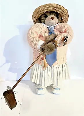 Vintage Apple Whimseys Babe Golfing Lady Bear 1993 Lita Gate Figurine Doll Golf • $196