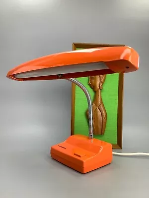 Vintage Retro Orange Hanimex Fluro Desk Lamp • $149