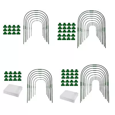 Greenhouse Hoop Kits Grow Tunnel Greenhouse Film Clamps For Vegetable Planter • £16.98