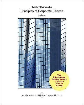 £14.99 • Buy ISE Principles Of Corporate Finance By Richard Brealey, Franklin Allen, Stewart 