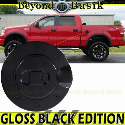 $14.25 • Buy 2004 2005 2006 2007 2008 FORD F150 F-150 GLOSS BLACK Fuel Gas Door COVER