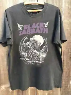 Vintage 80s Black Sabbath Band Tee Band  Heavy Metal Shirt  AN30747 • $17.99