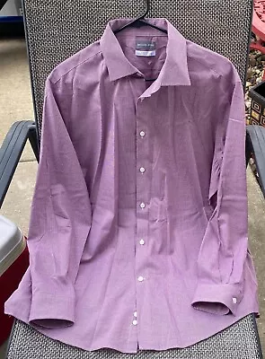 ~Men's Michael KORS Regular Fit Ultra Wrinkle Free Long Sleeve Dress Shirt~XL • $34.95