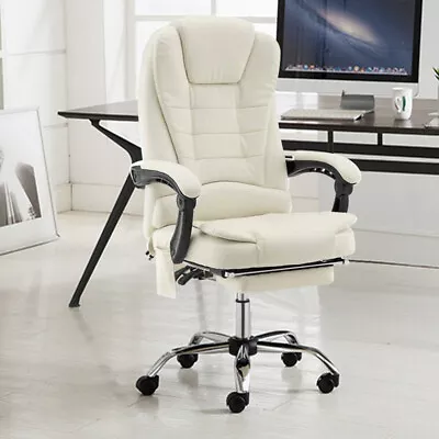 Office Chair Executive Gaming Chairs Racing Recliner PU Leather • $108
