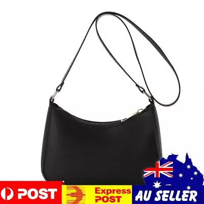 Vintage Women Solid Color PU Shoulder Underarm Bag Hobos Handbags (Black) • $10.40