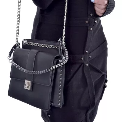 £38.95 • Buy Vixxen - Sarah Bag - Ladies Black One Size Goth Punk Emo Handbag Women Gothic