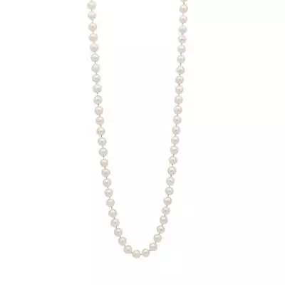 Mikimoto Akoya Cultured Pearl Strand Bead Chain Necklace - 18K Yellow Gold Clasp • $2855