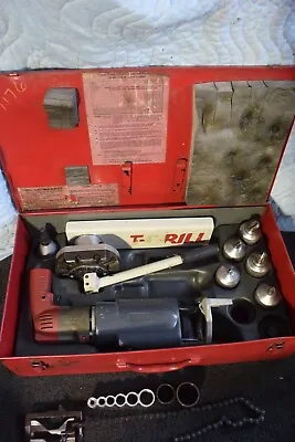 T-Drill T Forming Drill Set Model T-D55 & 5 Bits For Copper Pipe 60 50 65 35 55 • $1999