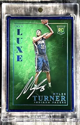 2015-2016 Panini Luxe Myles Turner Rookie Flawless Blue Metal Autograph Auto /15 • $21.50