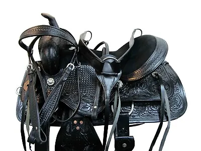Cowgirl Barrel Racing Western Horse Used Leather Pleasure Trail Tack 15 16 17 18 • $292.72