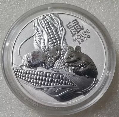 2020 Australia Perth Mint Lunar Year Of Mouse 5oz .9999 Silver Coin • $339.95