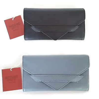 Mossimo Supply Co Women's Clutch Handbag Purse 7.5  X 4  In - Black Blue       • $14.99