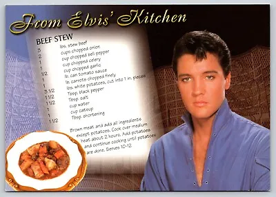 Postcard From Elvis' Kitchen Beef Stew Memphis Tennessee Graceland Cooking Food • $7.99