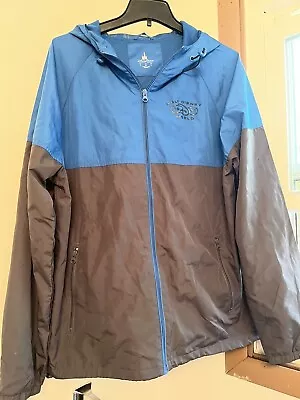 Walt Disney World Parks 1971 Windbreaker Jacket Blue/Gray Mens Size L • $10