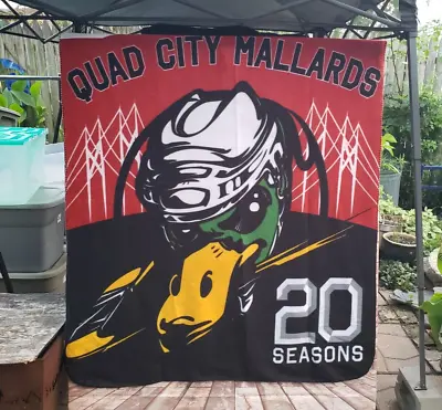 🔥 Quad City Mallards 20 Seasons Anniversary Fleece Throw Blanket ECHL UHL CoHL • $35