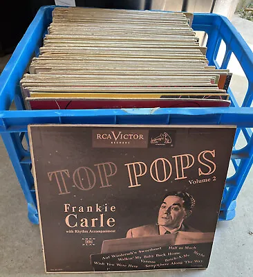 Huge Lot Of 70+ 10” Lp’s 1950’s Rare Collection Jazz Swing Pop RECORD VTG • $180