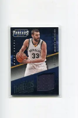 2014-15 Panini Threads Authentic Threads Materials Marc Gasol Jersey 183/199 • $5.49