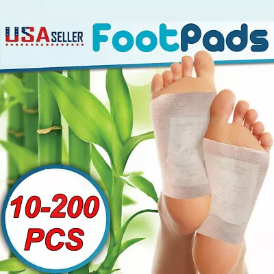 10-200pc Detox Foot Patches Pads Body Toxins Feet Slimming Deep Cleansing Herbal • $4.89