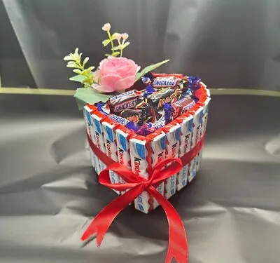 Chocolate Kinder Heart Bouquet Gift Hamper Mothers Day Mum Any Occasion Treat • $33.60