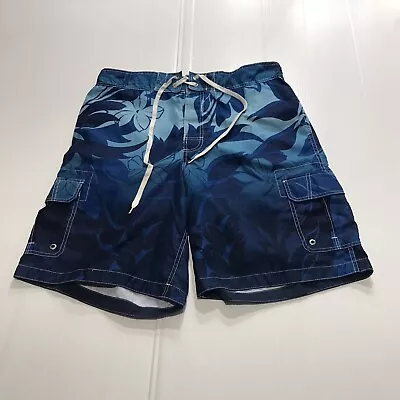 Mens Merona Swim Trunks Board Shorts Blue  Size Large • $15