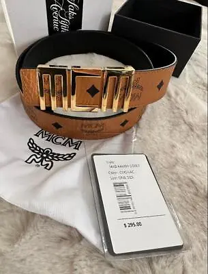 Tan MCM Tech Belt Unisex • $160