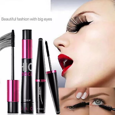 4D Silk Fiber Eyelash Mascara Extension Makeup Black Waterproof Eye Lashes OZ • $13.94