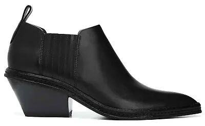 Via Spiga V-Farly Black Pebbled Leather 5.5M Women's Boots - New! • $73.75