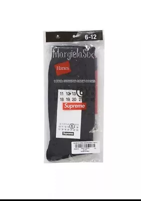 Supreme/Mason Margiela Socks Black In Hand Ship Out As Soon As Purchase • $60